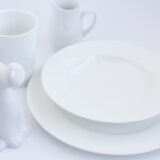 衣類用の漂白剤を食器の漂白に使った。きれいになったよ。